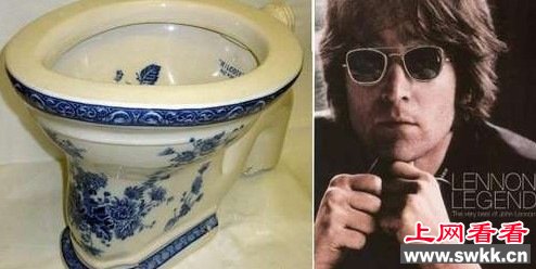 约翰•列侬生前使用的马桶近万英镑高价拍卖