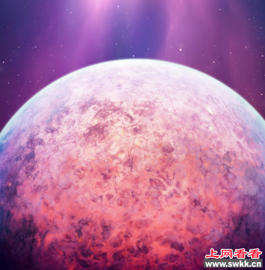 发现粉色星球 粉色星球位于太阳系边缘地区 图