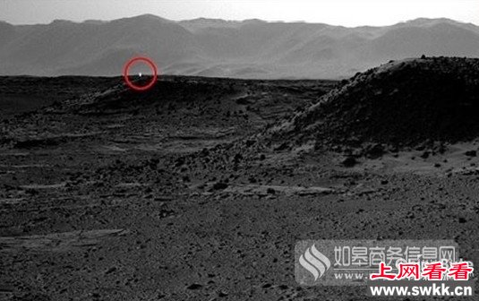 火星上的不明亮光