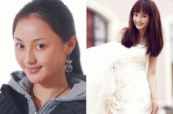 姚笛整容前后对比照 图