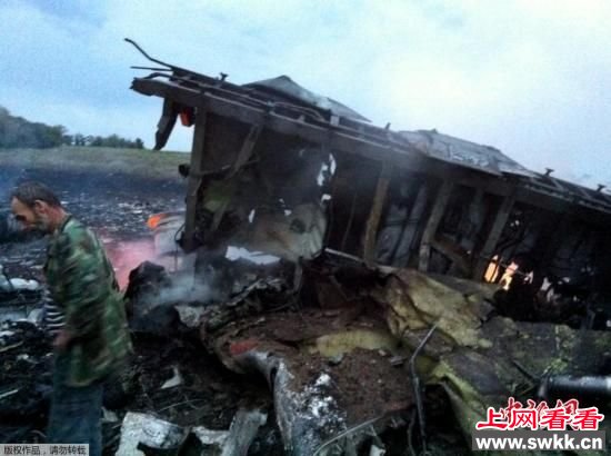 马航MH17客机坠机 疑被导弹击落 现场图片收集 组图
