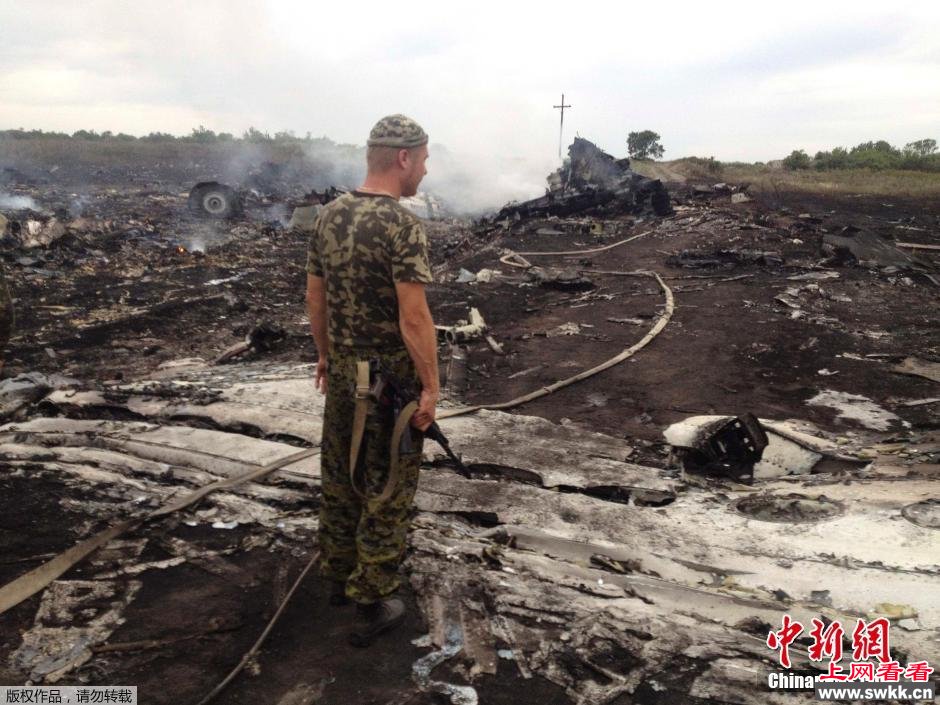 马航MH17客机坠机 疑被导弹击落 现场图片收集 组图