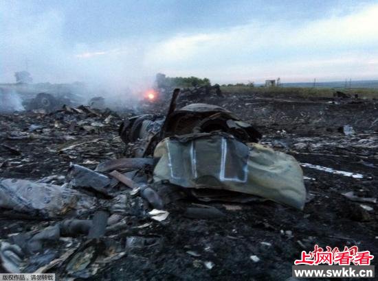 马航MH17客机坠机 疑被导弹击落 现场图片收集 组图