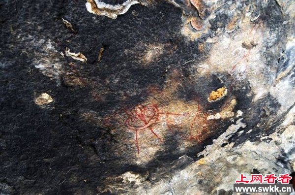 印度万年前壁画 疑似外星人到访地球证据