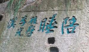 华山清代题刻现陪睡二字　网友望专家解读