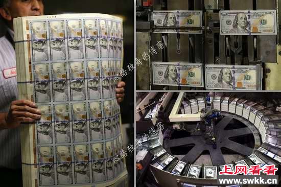 难得一见 看看美金是怎样印刷出来的