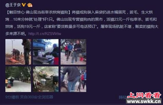 佛山当街烘烤活猫狗