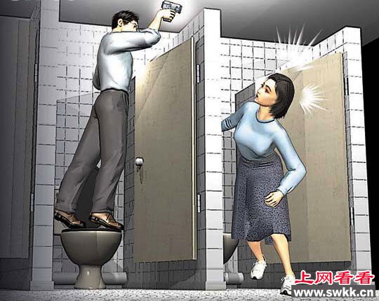 英男子偷窥女厕成瘾遭逮捕称因看不清男女标志