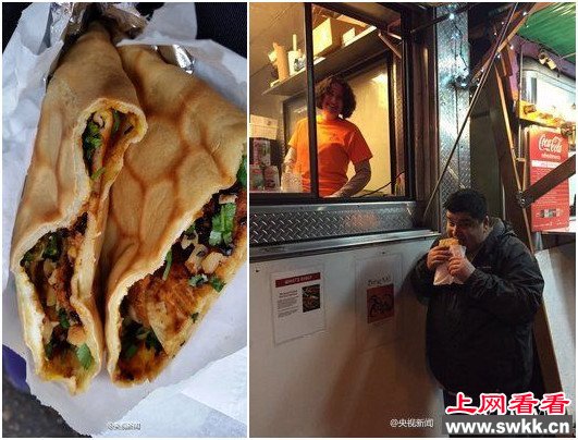 美国女子回国卖煎饼