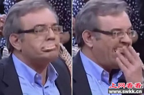 政客电视辩论太激动假牙喷出主持人强忍笑容（图）