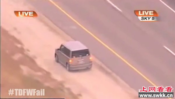美国大妈与警车飚车真牛逼