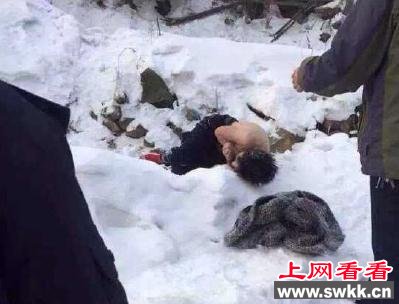 醉酒男子雪地冻死