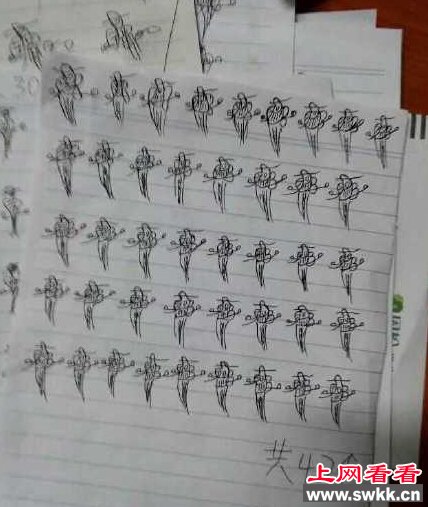 搓麻被抓罚画幺鸡，寝室女生一人一百遍