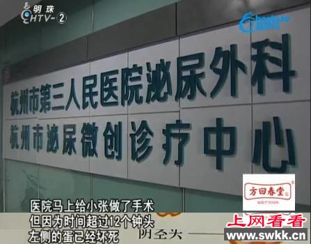 蛋疼！20出头帅小伙睾丸被迫摘除 原因竟是