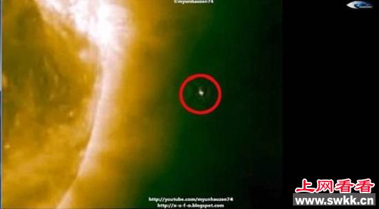 UFO正在控制太阳？太阳附近惊现大量UFO！