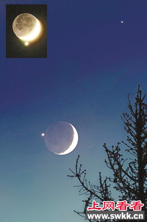 9号凌晨可在我国见到月掩金星