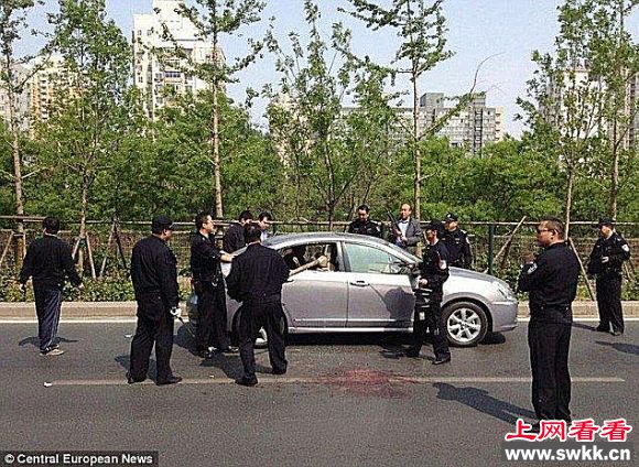 北京广渠门桥恶性杀人事件 歹徒悍勇拘捕被插死