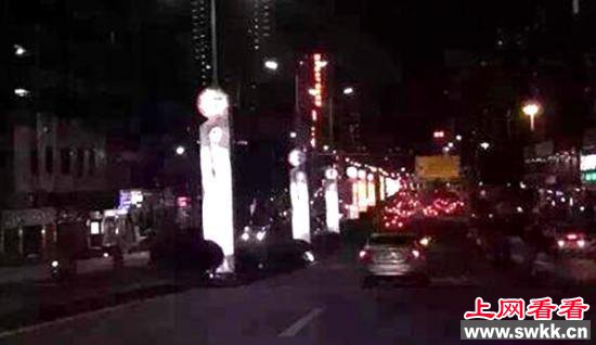 东莞街头广告吓人