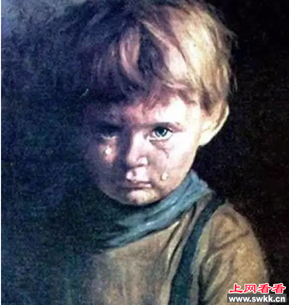 诡异的画，哭泣的孩子