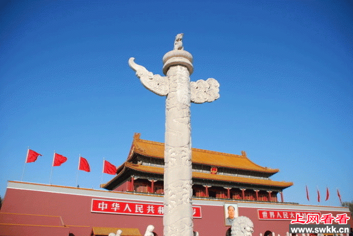 天安门前的华表