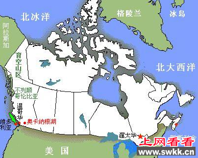 加拿大地图