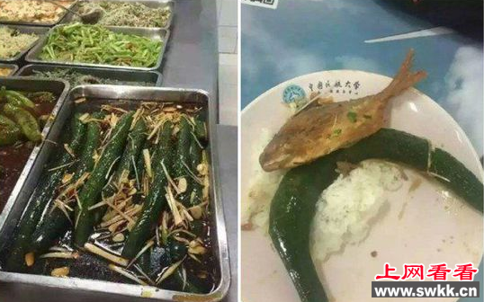 高校饭堂现奇葩菜