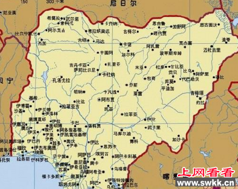 尼日利亚地图