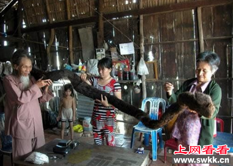 世界上头发最长的男人