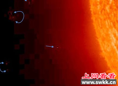 太阳周围不明飞行物