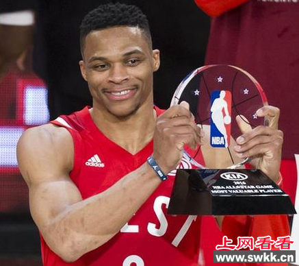 NBA全明星赛：韦斯特布鲁克卫冕mvp