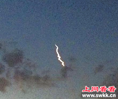 银川发现不明飞行物体