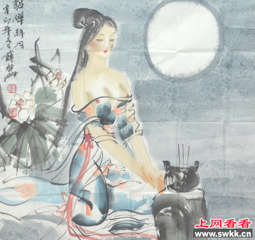 貂蝉拜月